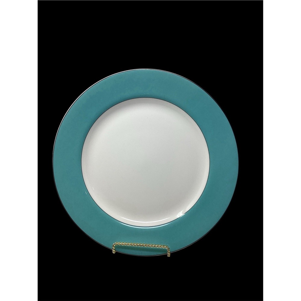 Kate Spade Lenox RUTHERFORD CIRCLE TURQUOISE Dinner Plate 11.25"